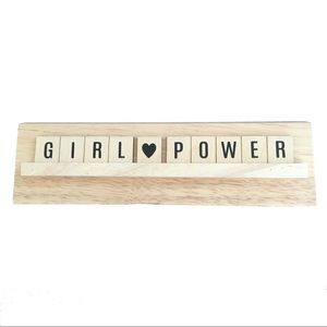 Girl Power Scrabble Desk Sign/Decor